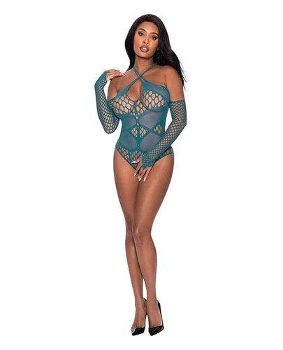 Seamless long sleeve teddy - seamless,