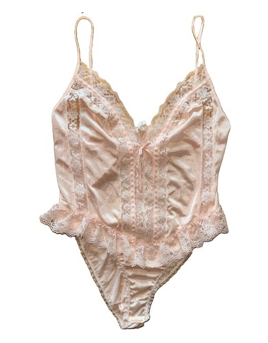 Vintage 80s lace teddy - 80s,