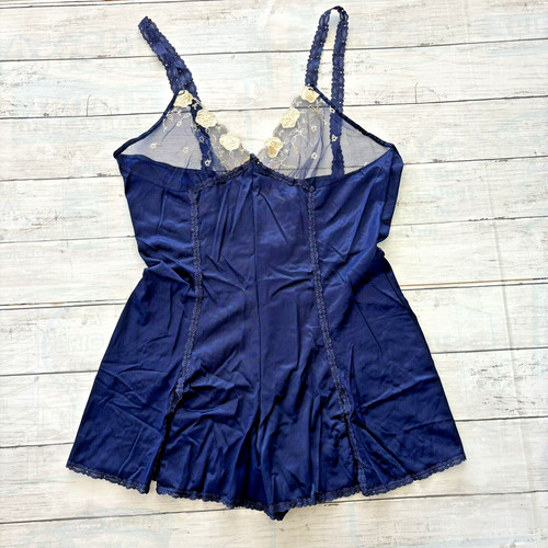 Vtg teddy bodysuit silky - bodysuit, 34